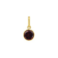 14K Yellow Gold Birthstone Charm Pendant