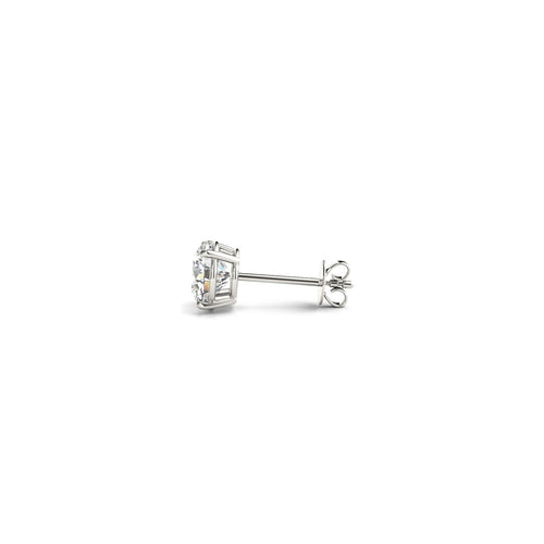 1ct IGI Lab-Grown Diamond Stud Earrings, 14K White Gold