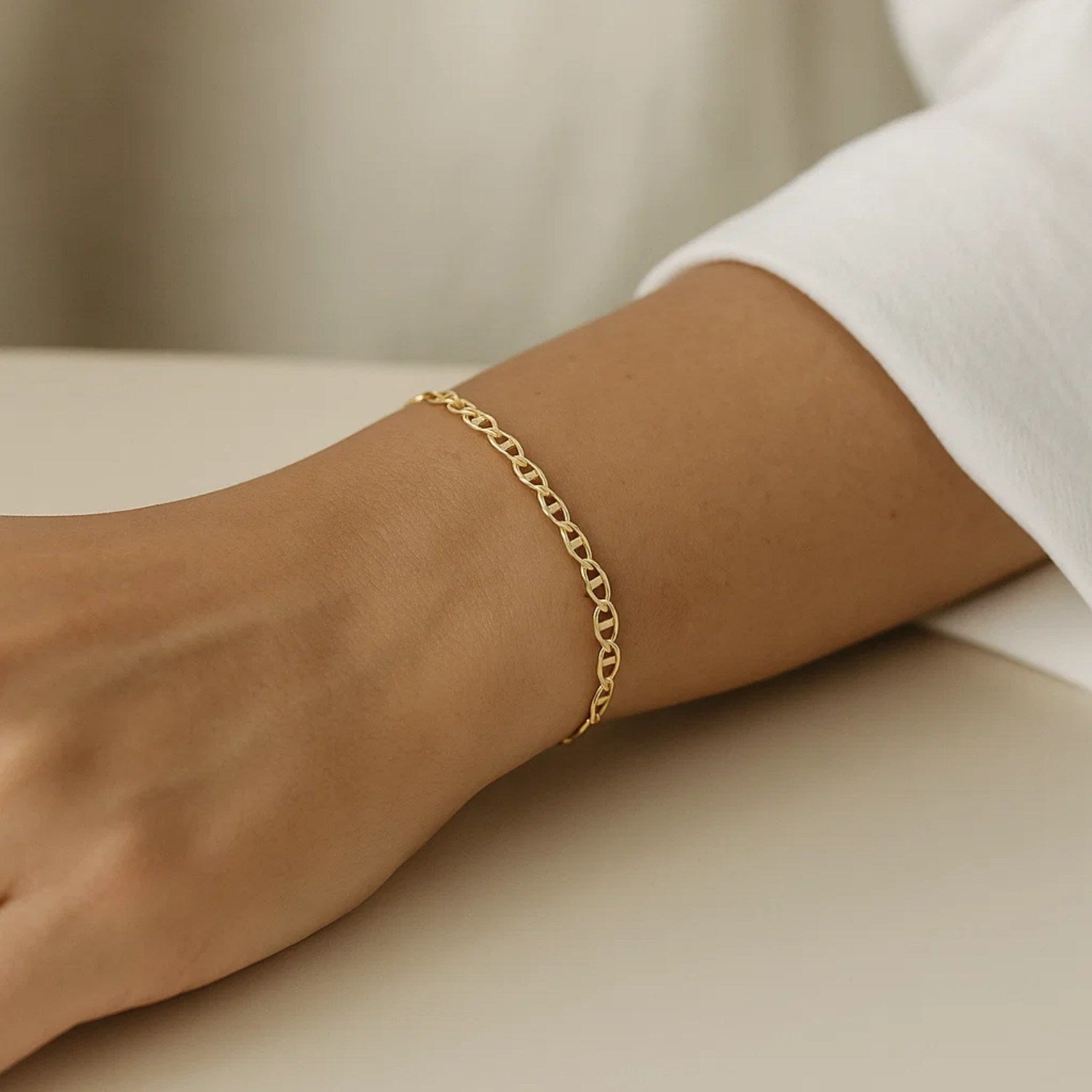 Mariner Link Bracelet, 14K Yellow Gold
