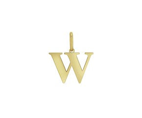 Yellow Gold Initial W Layering Set