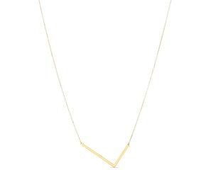 14K Yellow Gold Yours Truly Initial L Necklace