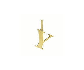 Yellow Gold Initial Y Layering Set