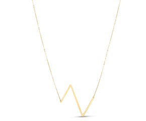 14K Yellow Gold Yours Truly Initial Z Necklace