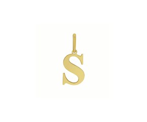 Yellow Gold Initial S Layering Set