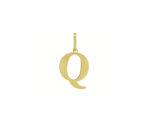 Yellow Gold Initial Q Layering Set