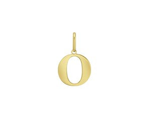 Yellow Gold Initial O Layering Set