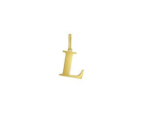 Yellow Gold Initial L Layering Set