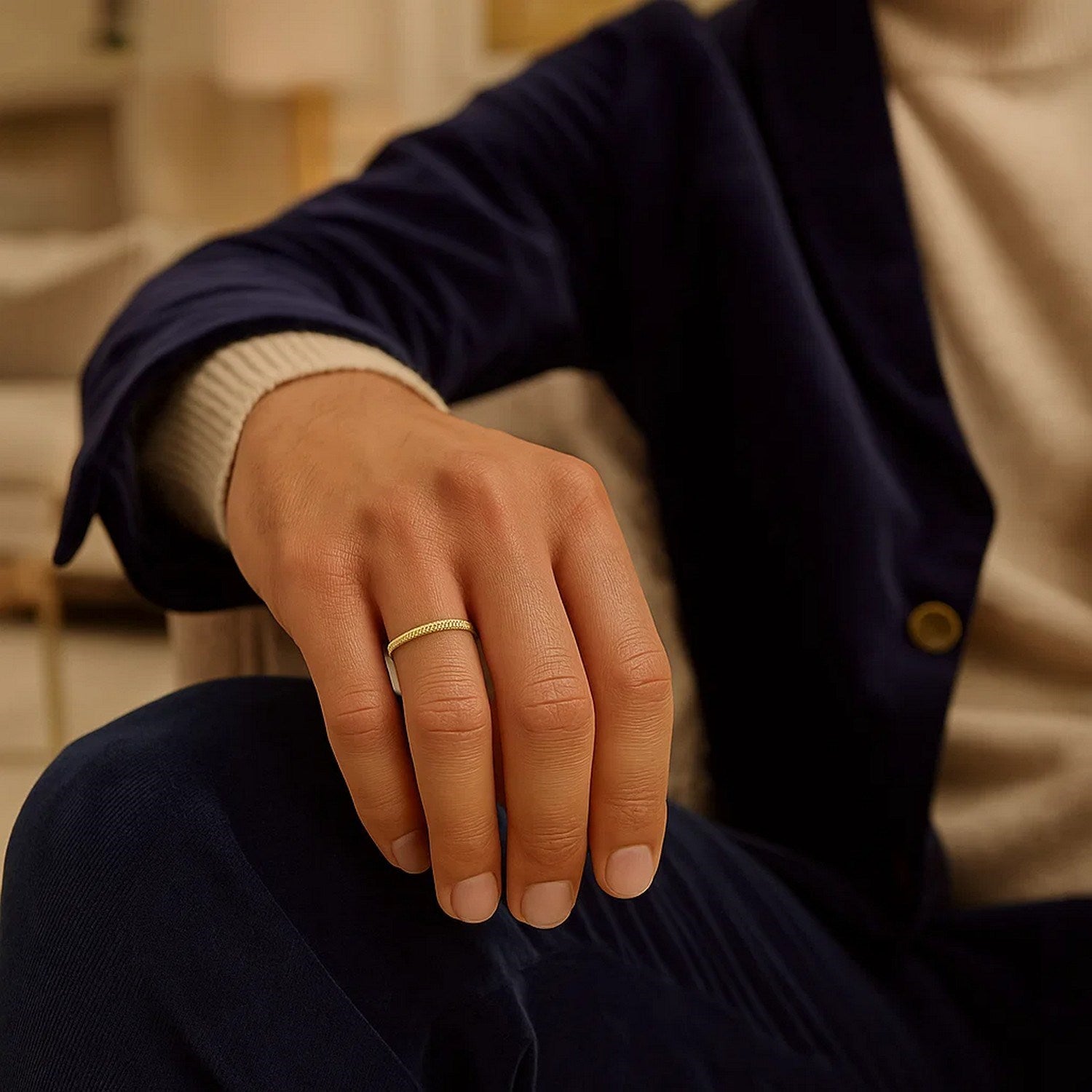 Bold Polished Dome Ring, 14K Yellow Gold