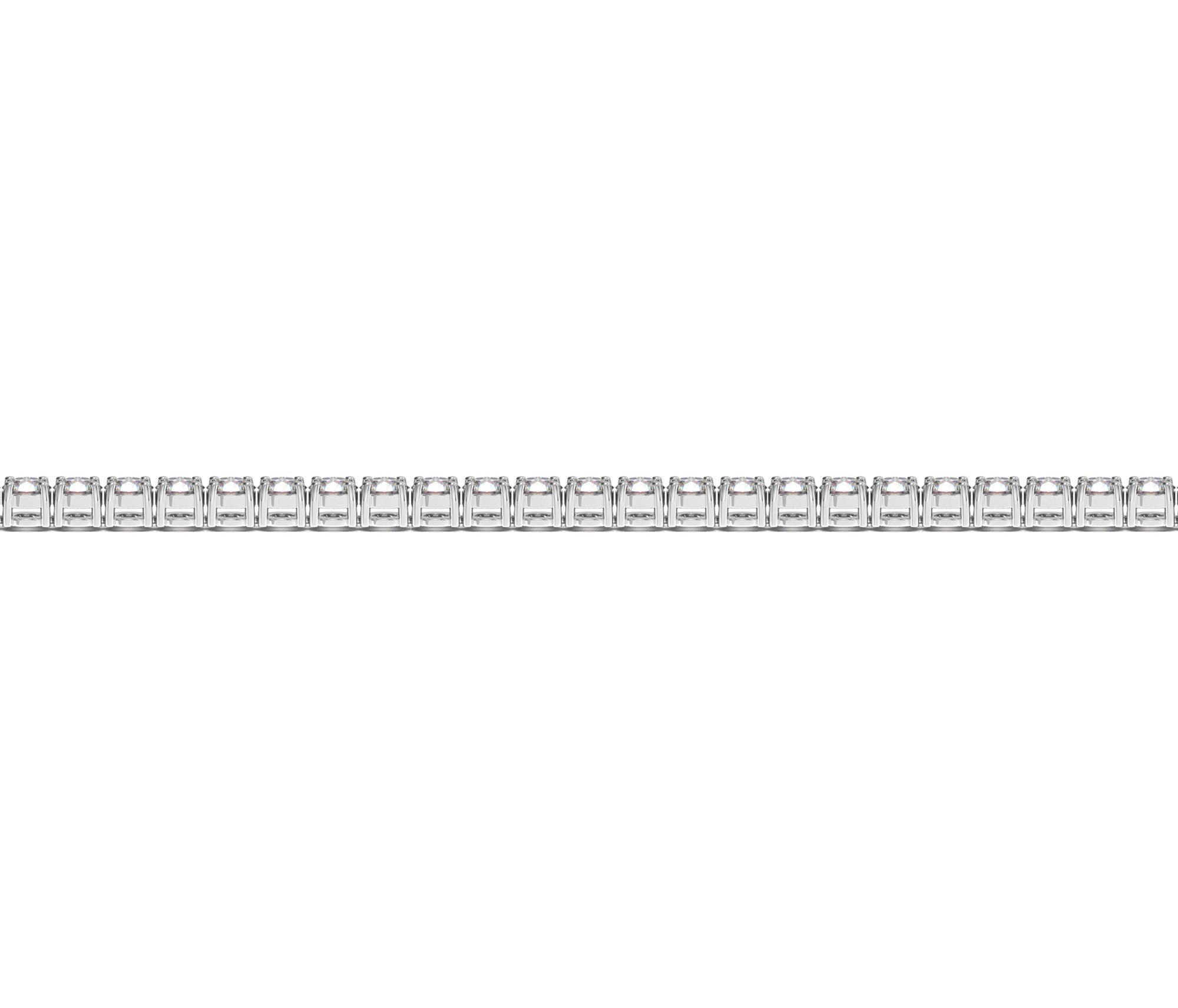 2ct Lab-Grown Diamond Tennis Bracelet, 14K White Gold