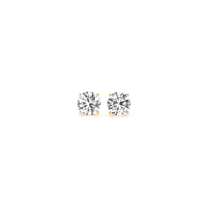 1/2ct Lab-Grown Diamond Stud Earrings, 14K Yellow Gold
