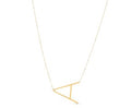 14K Yellow Gold Yours Truly Initial A Necklace