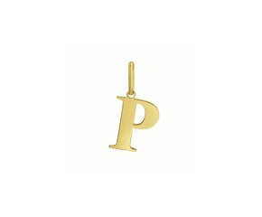 Yellow Gold Initial P Layering Set