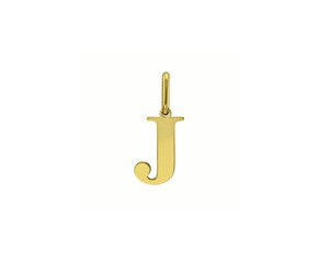 Yellow Gold Initial J Layering Set