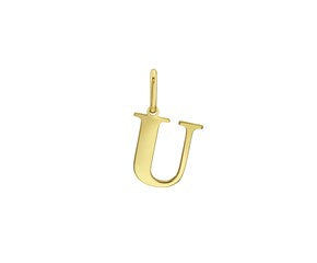 Yellow Gold Initial U Layering Set