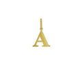 Yellow Gold Initial A Layering Set