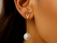 Tesoro Pearl Drop Earrings, 14K Yellow Gold video