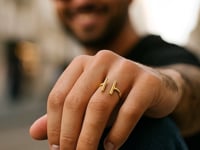 Open Ring with Bars, 14K Yellow Gold video